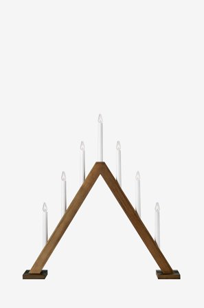 Markslöjd - Ljusstake Ariele 7L - Brun - Adventsljusstakar - Från Homeroom