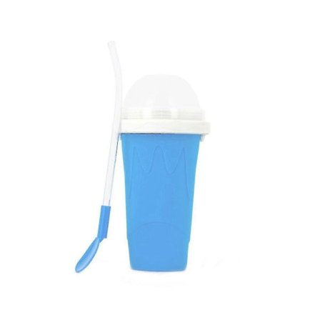 Sommar Net Red Silikon Pinch Cup Smoothie Cup Douyin One Pinch Into Ice Cup Snabbkylningskopp