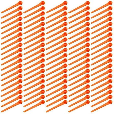 100 stk. kompatible ABS-kniver for Gardena, reservedeler til gressklipper, 05368-20