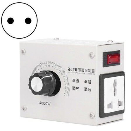 4000W SCR Spændingsregulator Lysdæmper Høj Effekt Elektronisk Tyristor Controller AC110/220V EU Stik