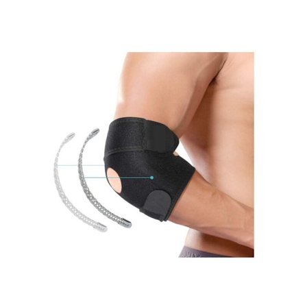Kaksinkertainen vakaaja kyynärvarren tuki, hengittävä neopreeni säädettävä kyynärvarsi