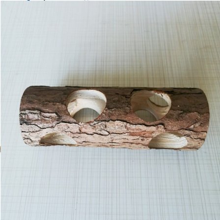 20cm Hamster Tunnel, Hamster Træ Rør, Træhul, Massivt Træ Rør