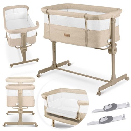 Kokoontaittuva matkavauvan pinnasänky Co-Sleeper-toiminnolla