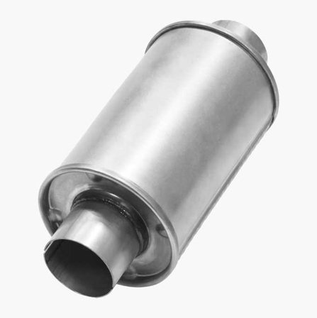 Ljuddämpare aluminiserat stål 76 mm