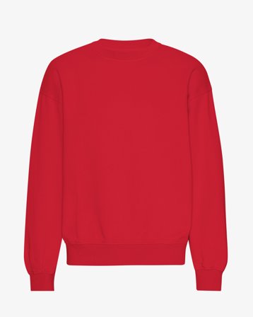 Organic Oversized Crew - Scarlet Red M