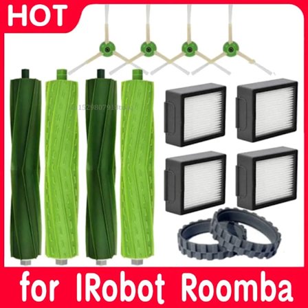 IRobot Roomba I7 I8 E5 E6 I3 J7 I6 -robottipölynimurin lisävarusteet, pääsivellin, varaosat