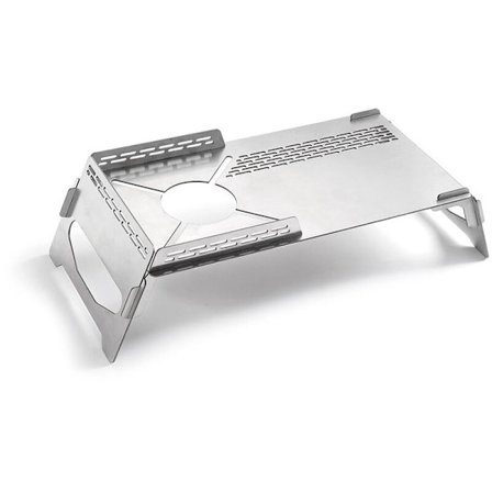 Sammenklappeligt komfurbord, bærbar camping komfur BBQ stativholder, sammenklappelig picnickerist til fiskeri, vandreture, picnic