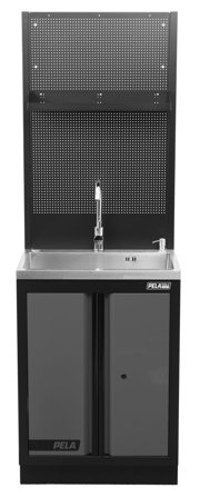 PELA 546476 Vaskeservant med skap og hylle, Garasjeinnredning & oppbevaring