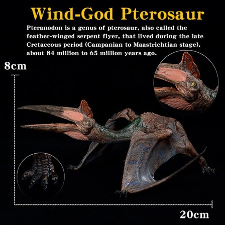 Jurassic Dinosaur Toy Set - Quetzalcoatlus & Pterodactyl PVC Action Figures for Kids Collection