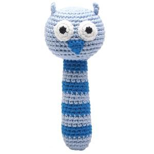 natureZOO Light blue Owl Rattle 0 - 24 months - First toys and baby toys - 0 - 24 months - Blue
