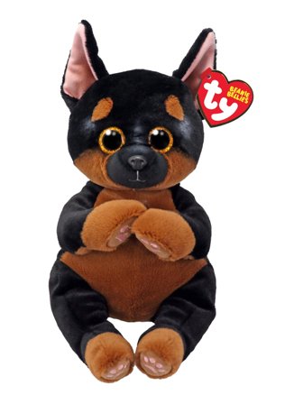 Ty Beanie Bellies 24cm Ty unisex Fritz Dog Med, ref.: 43213, trade line: Beanie Bellies - Med, material:100% polyester