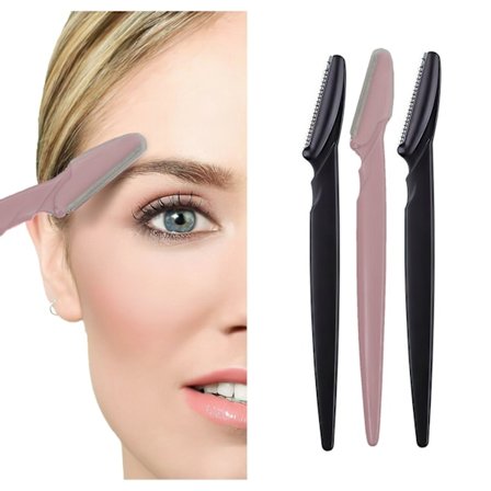 3 stk. Øyenbrynstrimmer - Øyenbrynskniv
