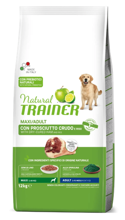 Natural Trainer Crocchette Prosciutto Crudo Per Cani Adulti