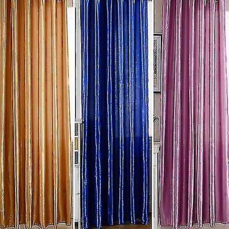 Läpivienti-/reikäverho, yksivärinen ikkunapaneeliverho, oviaukon pimennysverho (98,4, taivaansininen)