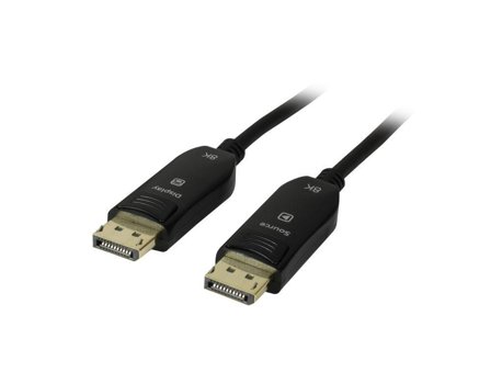 SYNERGY Kabel Video DisplayPort 2.0, ST/ST, 25m, AOC(Aktives Optisches Kabel), UHD 8K*4K 7680×4320@60Hz, Synergy 21,