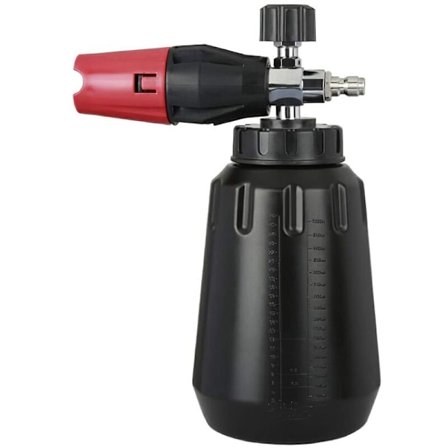 Snøskummer med 1L flaske, justerbar snøskummer, kraftig bilskummer, 1/4 tommers kontakt