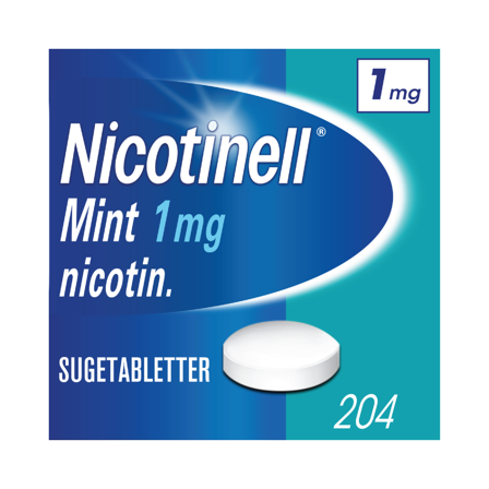 Nicotinell 1 mg sugetabletter, Mint, 204 stk.