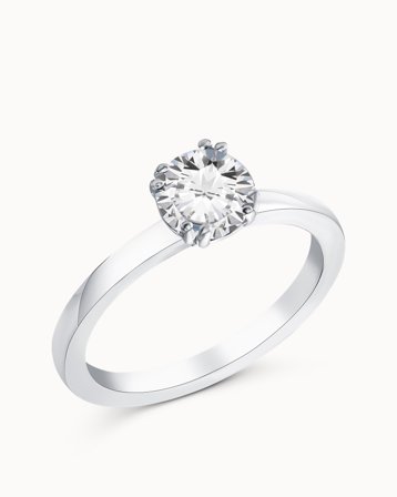 Solitairering Alice 950 Platin Naturlig Diamant 0.30 Carat - Forlovelsesringe & Vielsesringe hos Vanbruun
