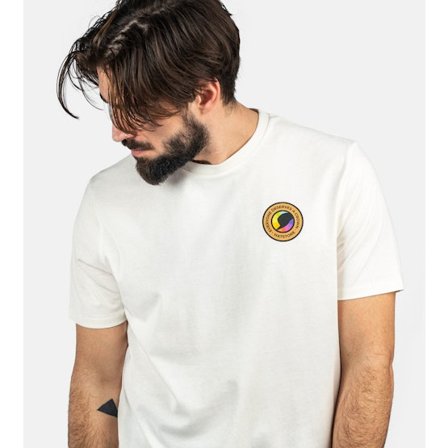 Hatstore - White - Clothing - Ivory Brown/Black T-shirt - Hatstore