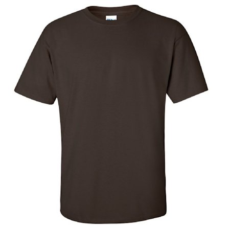 Gildan Ultra Cotton T-shirt med kort ärm för män, XL, mörk choklad