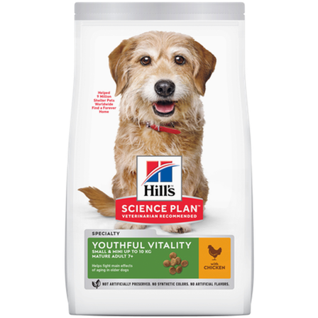 Hills Science Plan - Mature Youthful Vitality Small & Miniature Chicken - Dry Dog Food 6 kg - Hund - Hundefôr & hundemat - Tørrfôr for hund - ZOO.no