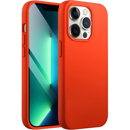 Skal för iPhone 13 Pro Max 6,7 tum, Silkeslen Mjuk Touch Helskalskydd, Stötsäkert Skal med Mikrofiberfoder