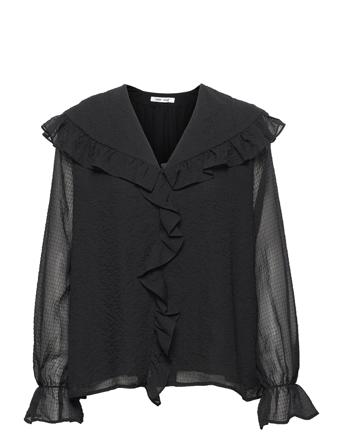 Jytta Blouse 12888 Bluse Langermet Svart Samsøe Samsøe