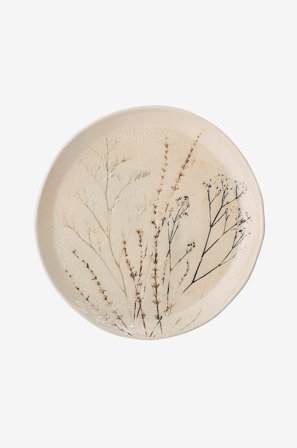 Bloomingville - Tallerken Bea diameter 27,5 cm - Natur - Tallerkener - Fra Homeroom