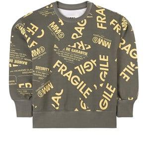 MM6 Maison Margiela Khaki Branded Printed Sweater 16 Years - Jumpers and knitwear - 16 years - Green