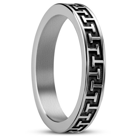 Atlantis | 4 mm Roestvrijstalen Ring voor mannen - Stalen ringen