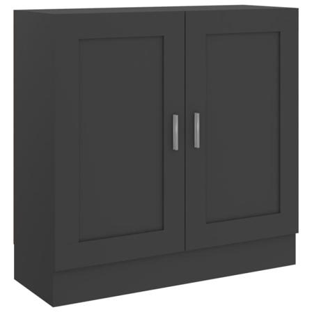 Vidaxl Bokhylla Grå 82,5x30,5x80 Cm Konstruerat Trä Grå