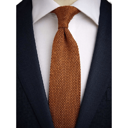 John Henric Silk Knitted Tie Accessoarer Herr Brun 6