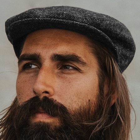 Gorra plana gris Fido Boston para hombres - Boinas para hombre