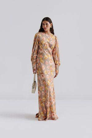 Malina - Alize maxi dress - M - Champagne Peony