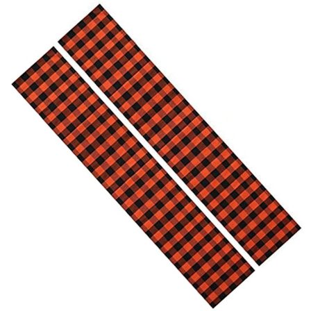 2-pack svart och orange bomulls bordslöpare 13X86 tum Alla helgons dag för utomhus Alla helgons dag fest