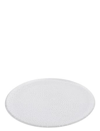 Raw Glass Beads Clear - Round Dish Home Tableware Serving Dishes Serving Platters Nude Aida