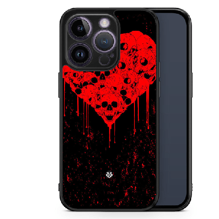 Bjornberry Skal iPhone 14 Pro -Skull Heart