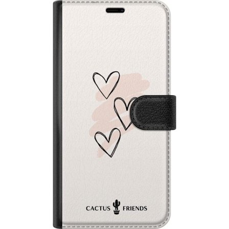 Kompatibelt Lommeboketui til Motorola Motorola Moto G15 Power Cactus and Friends - Soft Romance Sketch