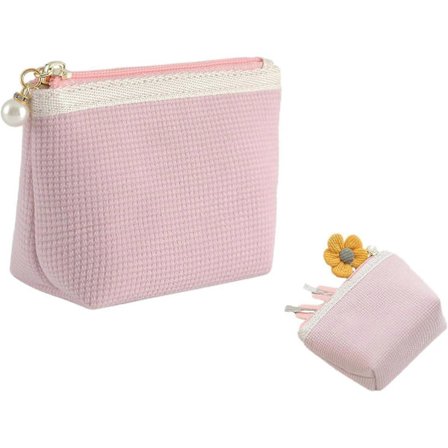 Lille Makeup Taske, Lille Kosmetiktaske Mini Kosmetiktaske Lille Makeup Taske Møntpung