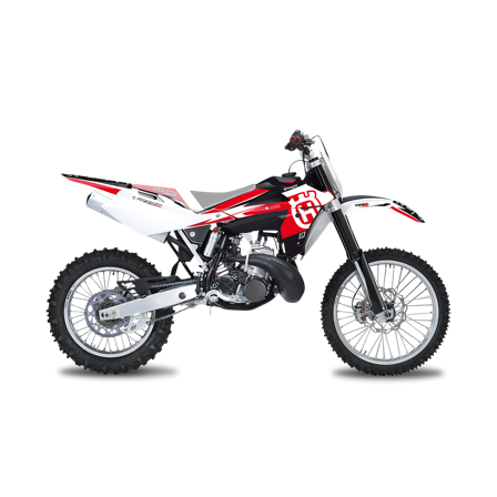 Kit Adesivi Blackbird Dream 4 Bianco-Rosso-Nero - Husqvarna TC 510 2005-2007