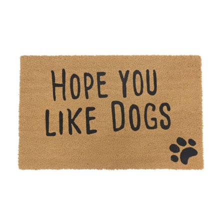 Dörrmatta i kokosfiber med djurmotiv, 80x50 cm, för inomhus-/utomhusbruk