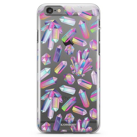 Bjornberry iPhone 6/6s TPU Skal - Kristaller Regnbåge