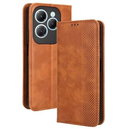 Bofink Vintage läder Infinix Hot 40 / Infinix Hot 40 Pro fodral - Brun