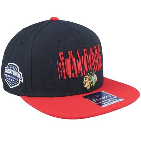 Fanatics - NHL - Black - snapback - Cap - Chicago Blackhawks Black/Red Snapback - Hatstore