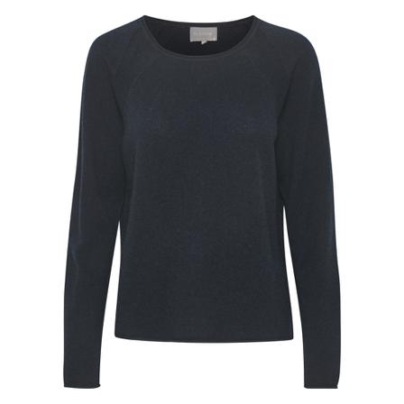 Culture, CUalaia Knitted Pullover Blauw, Dames, Maat:L,Viscose