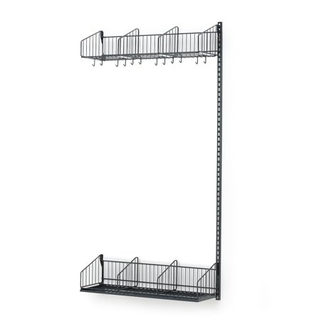 Wandgarderobenschrank TRÅD, Anbauelement, 900x2000 mm, dunkelgrau