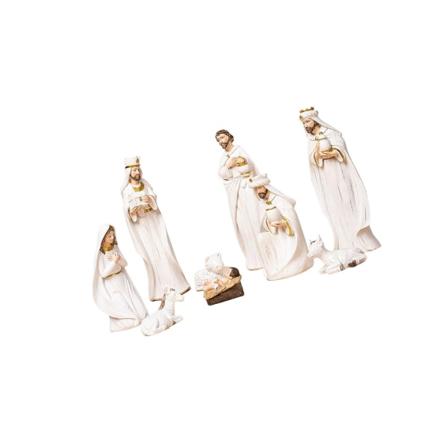 Julkrubba Jesus Doll Staty Dekorativ presentkontor Hem