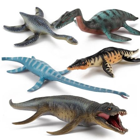 Jurassic World Ocean Protector Dinosaur, Fremstillet af Oceanbound Plastic, Børnelegetøj fra 4 år og opefter (5 stk.)