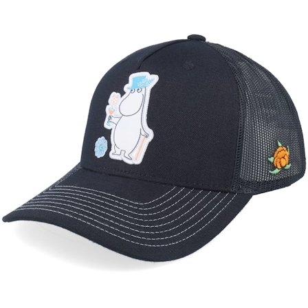 SQRTN - Black trucker Czapka Z Daszkiem - Cheers Moomin Black Trucker @ Hatstore