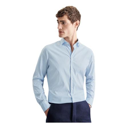 Seidensticker Performance shirt X-Slim , Blauw , Heren , Maat: S